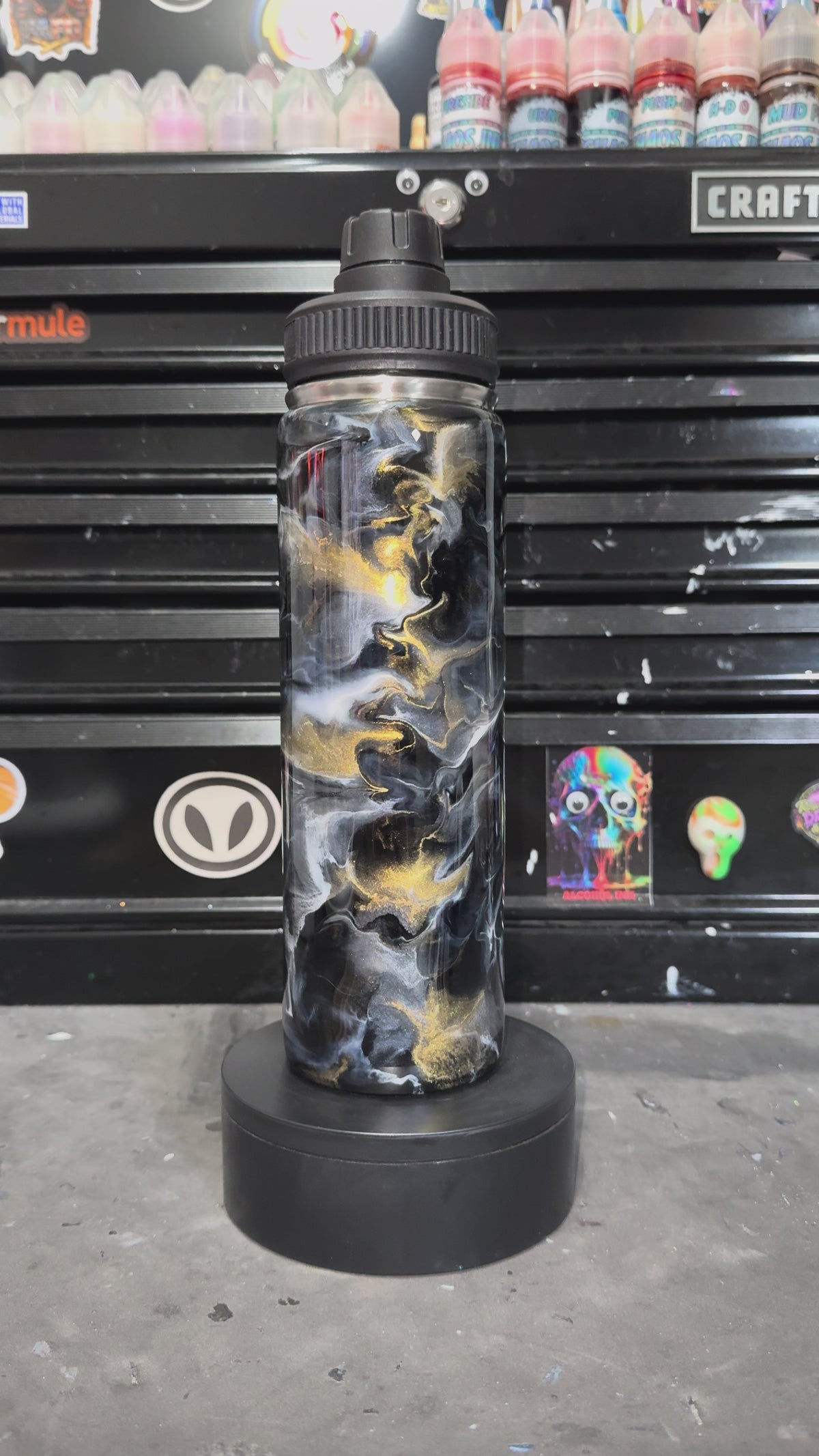 25 oz Duo Hydro Smoked Illusion with gold